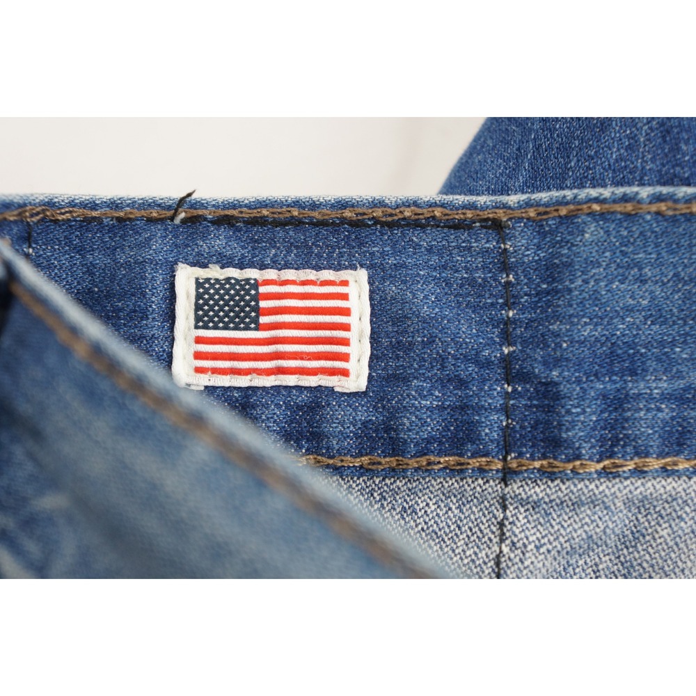 True Religion Bobby Big QT Jeans Mens 36 Blue Straight Leg Made in USA Good - Picture 8 of 8